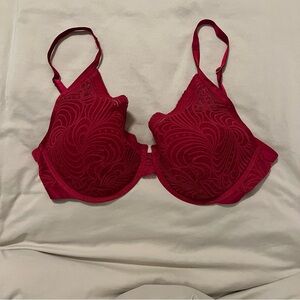Soma Red Lace Full Coverage Bra